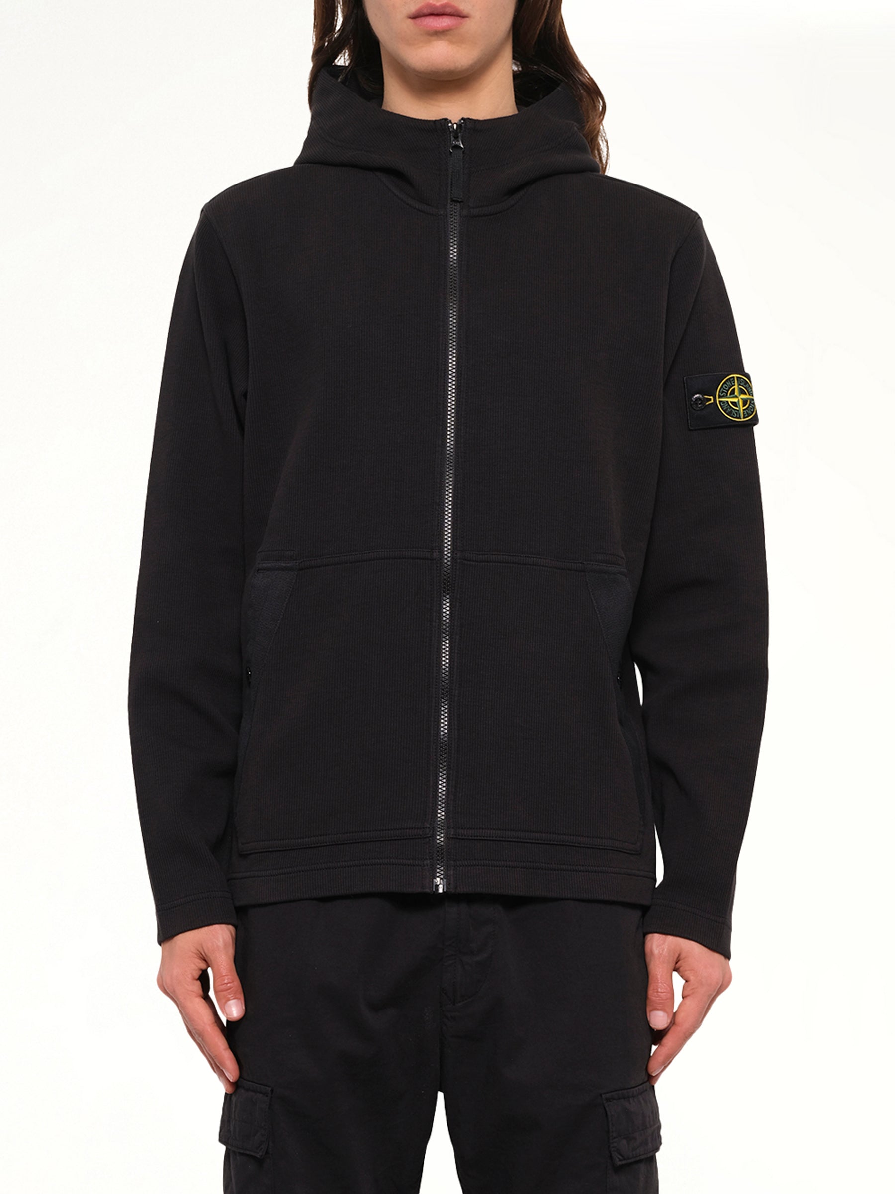 6100020 Organic Cotton Hoodie in Black