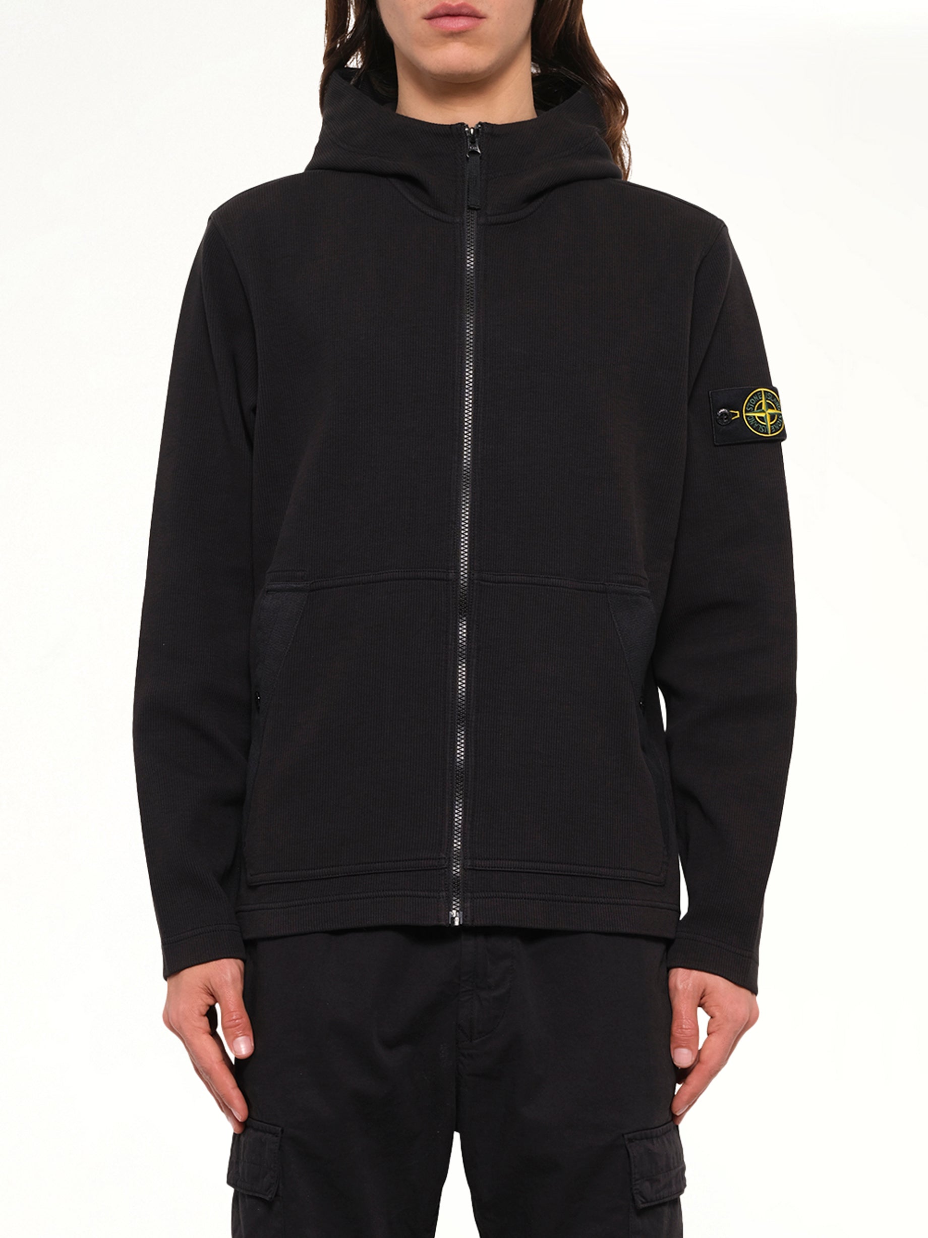6100020 Organic Cotton Hoodie in Black