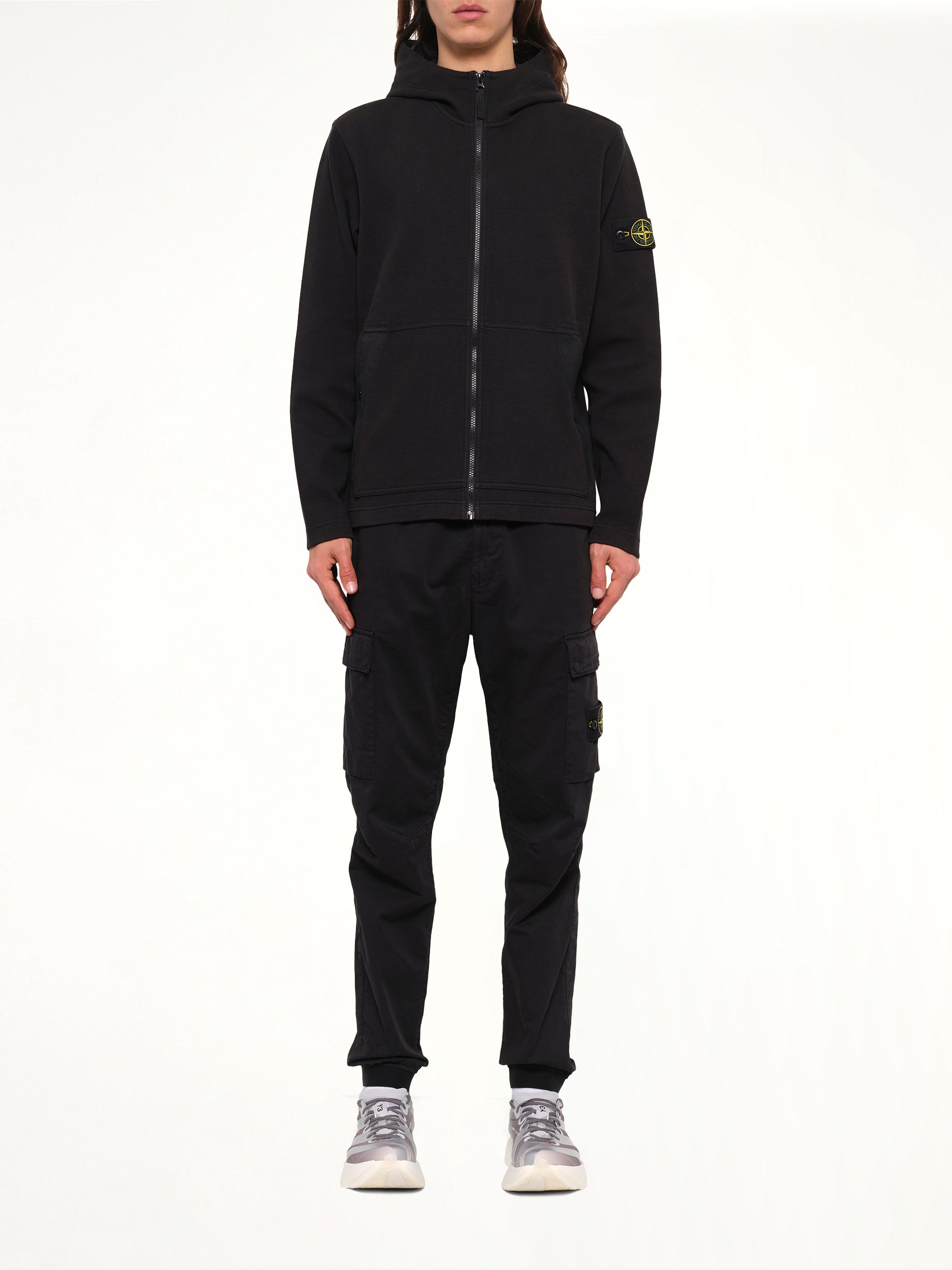 6100020 Organic Cotton Hoodie in Black