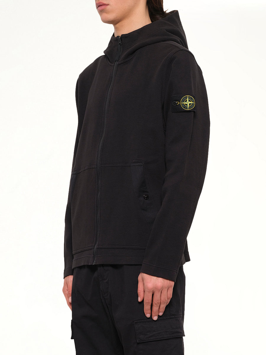 6100020 Organic Cotton Hoodie in Black