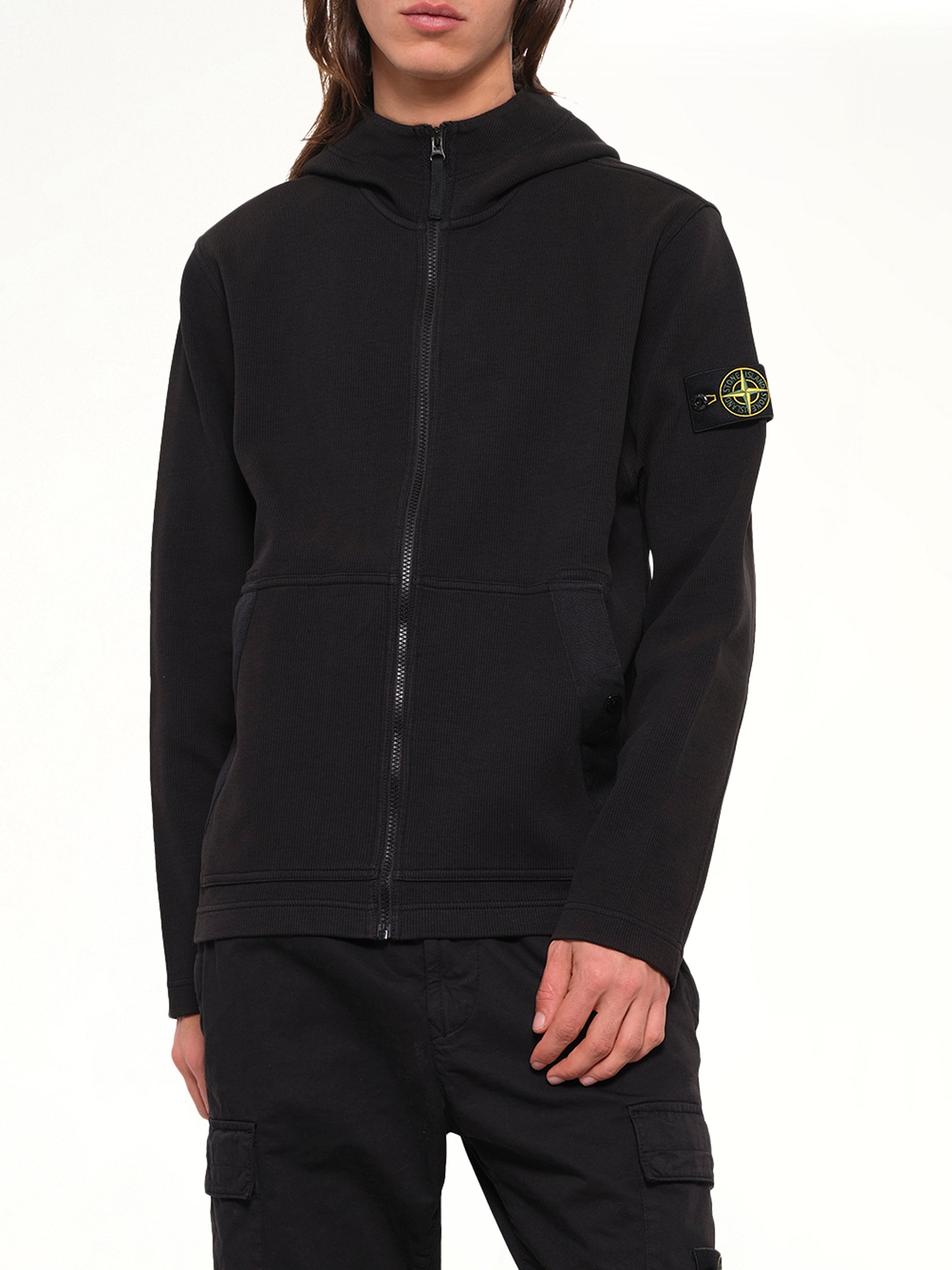 6100020 Organic Cotton Hoodie in Black