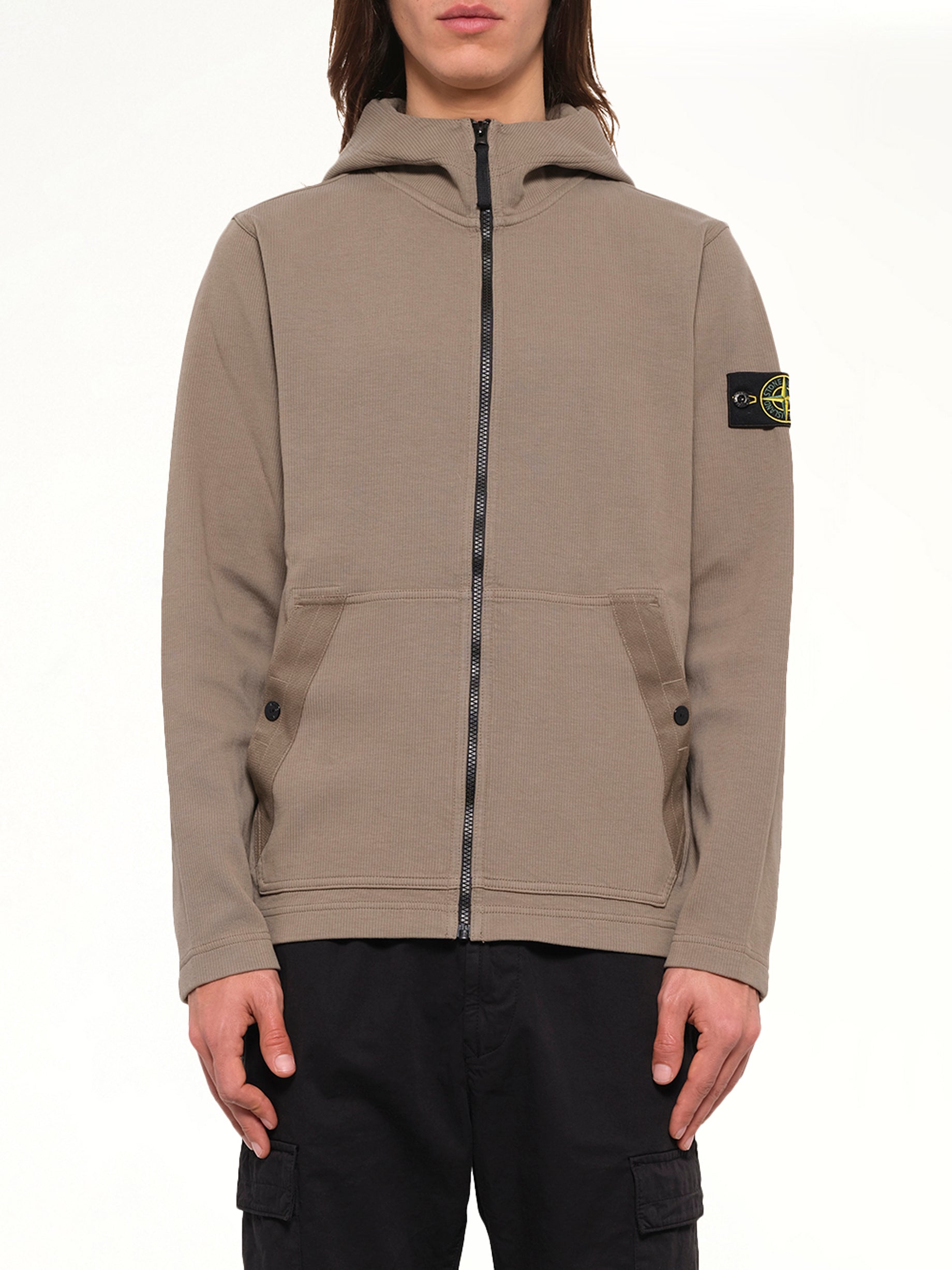 6100020 Organic Cotton Hoodie in Military Green