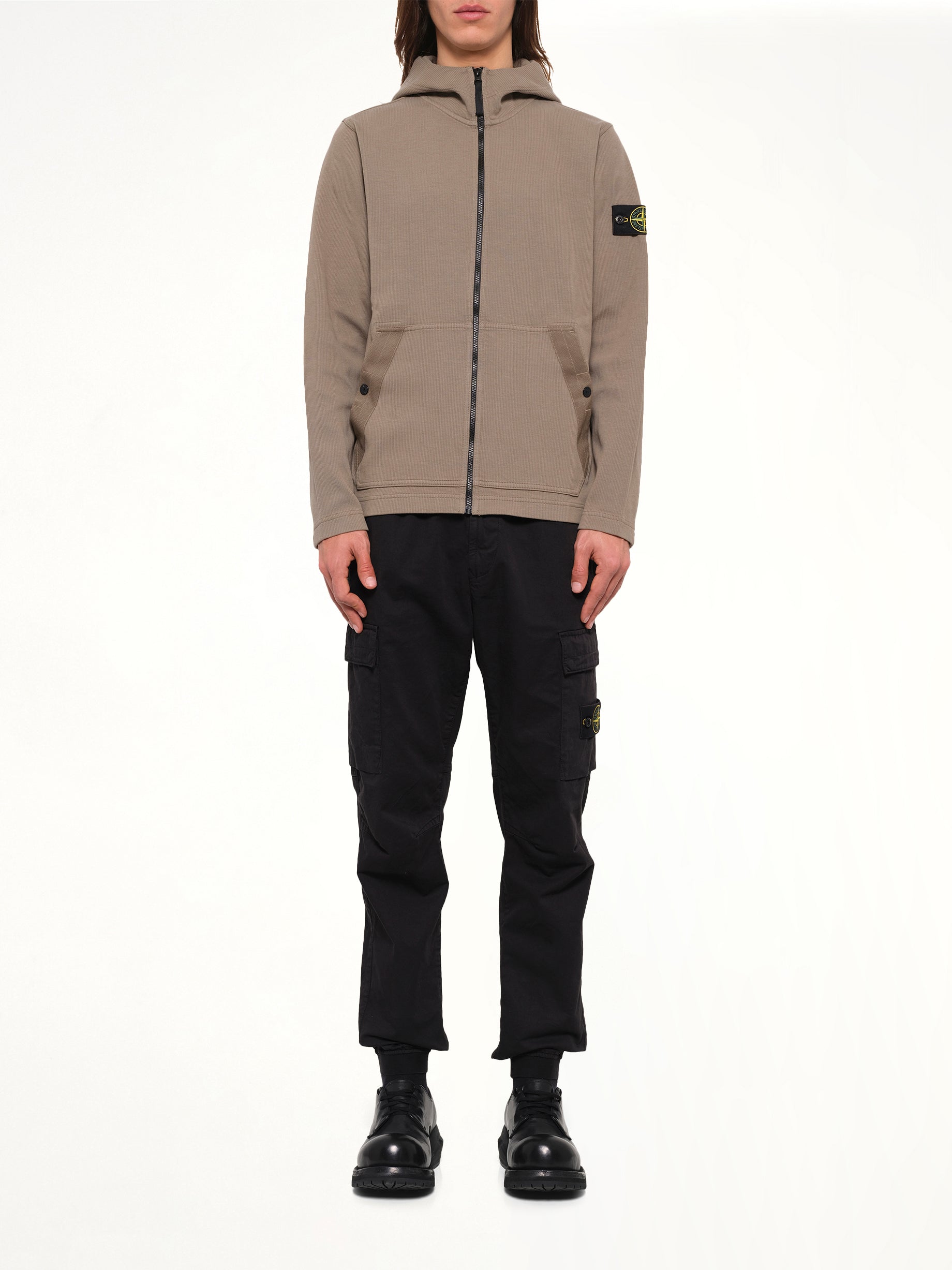 6100020 Organic Cotton Hoodie in Military Green