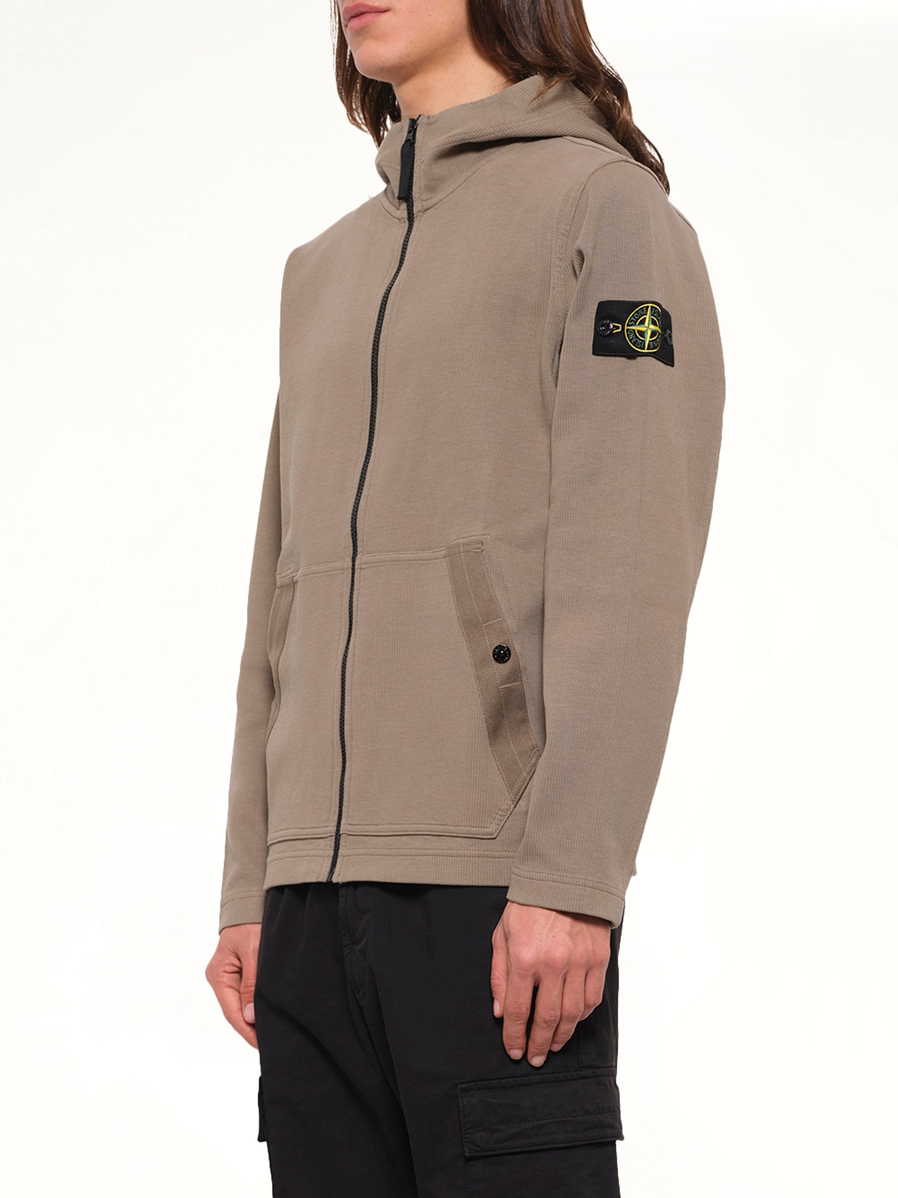 6100020 Organic Cotton Hoodie in Military Green