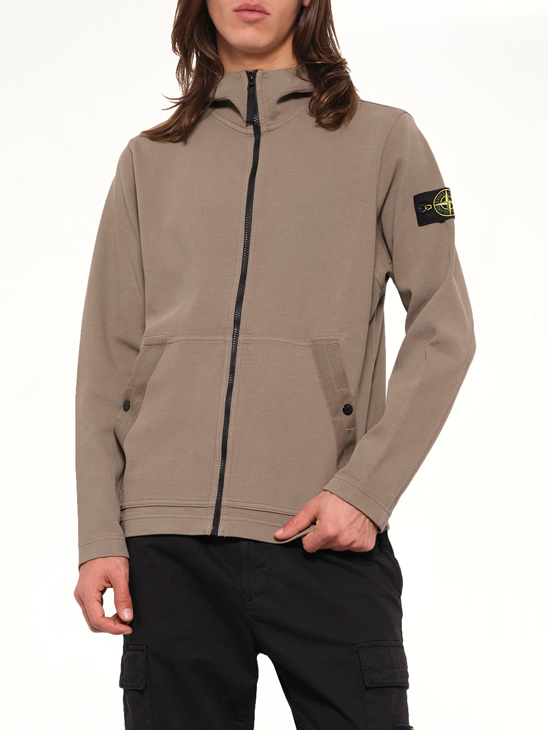 6100020 Organic Cotton Hoodie in Military Green