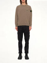 6100038 Brushed Cotton Sweatshirt in Military Green