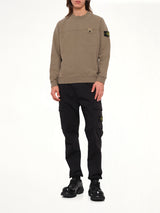 6100038 Brushed Cotton Sweatshirt in Military Green