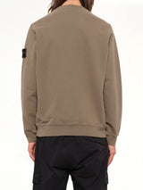 6100038 Brushed Cotton Sweatshirt in Military Green