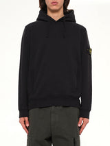 6100048 Brushed Cotton Hoodie in Black