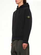 6100048 Brushed Cotton Hoodie in Black
