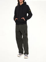 6100048 Brushed Cotton Hoodie in Black