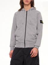 6100061 Organic Cotton Hoodie in Melange Grey