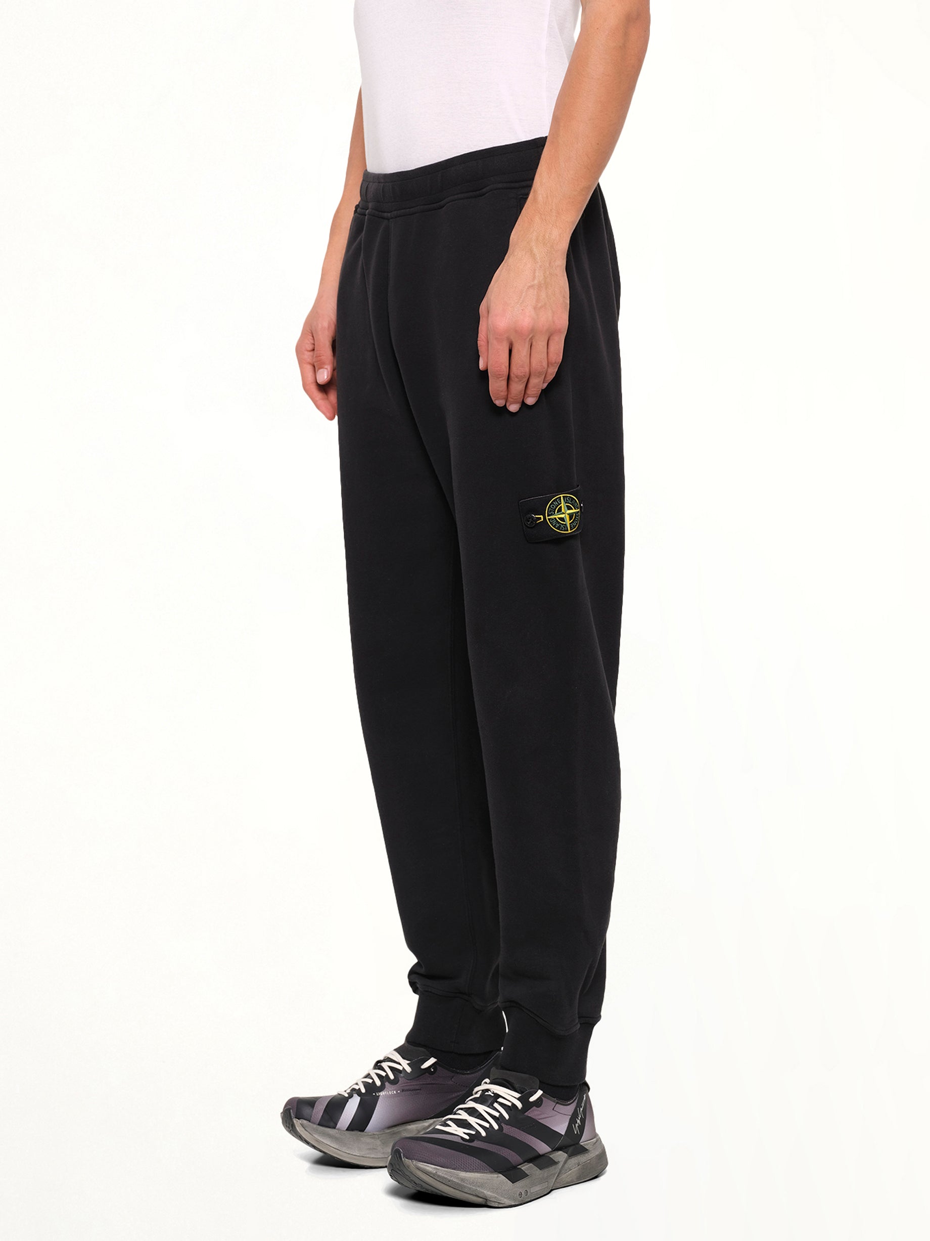 6200012 Brushed Cotton Sweatpants in Black