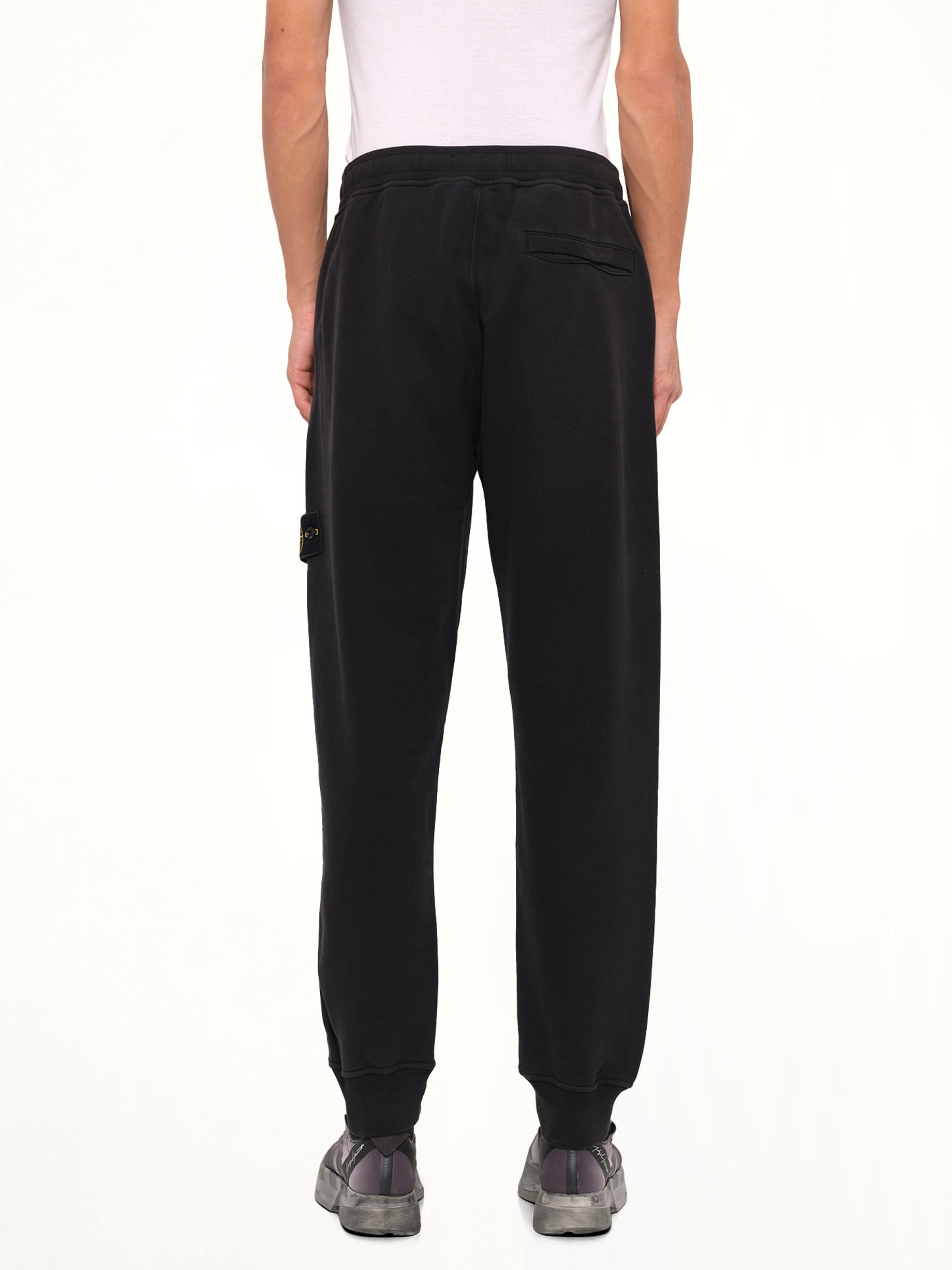 6200012 Brushed Cotton Sweatpants in Black