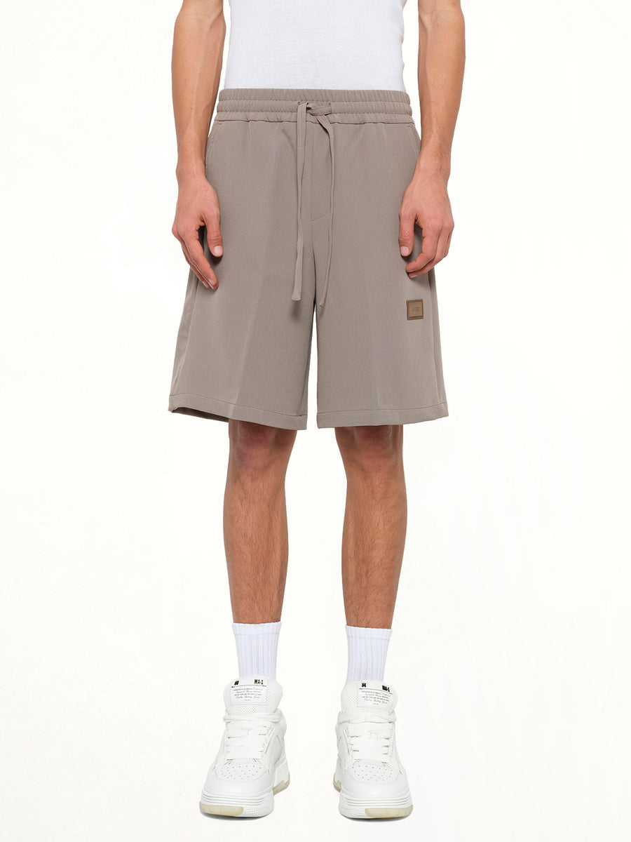 Amiri Patch Cady Track Short in Dark Sand