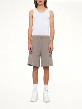 Amiri Patch Cady Track Short in Dark Sand