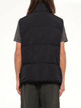 G100010 Crinkle Reps Padded Vest in Black