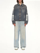 Lea Bones Denim Blouson in Dark Dust