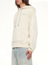MA Check Patch Hoodie in Alabaster