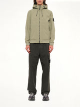 Q100004 Soft Shell Hooded Jacket in Laurel Green