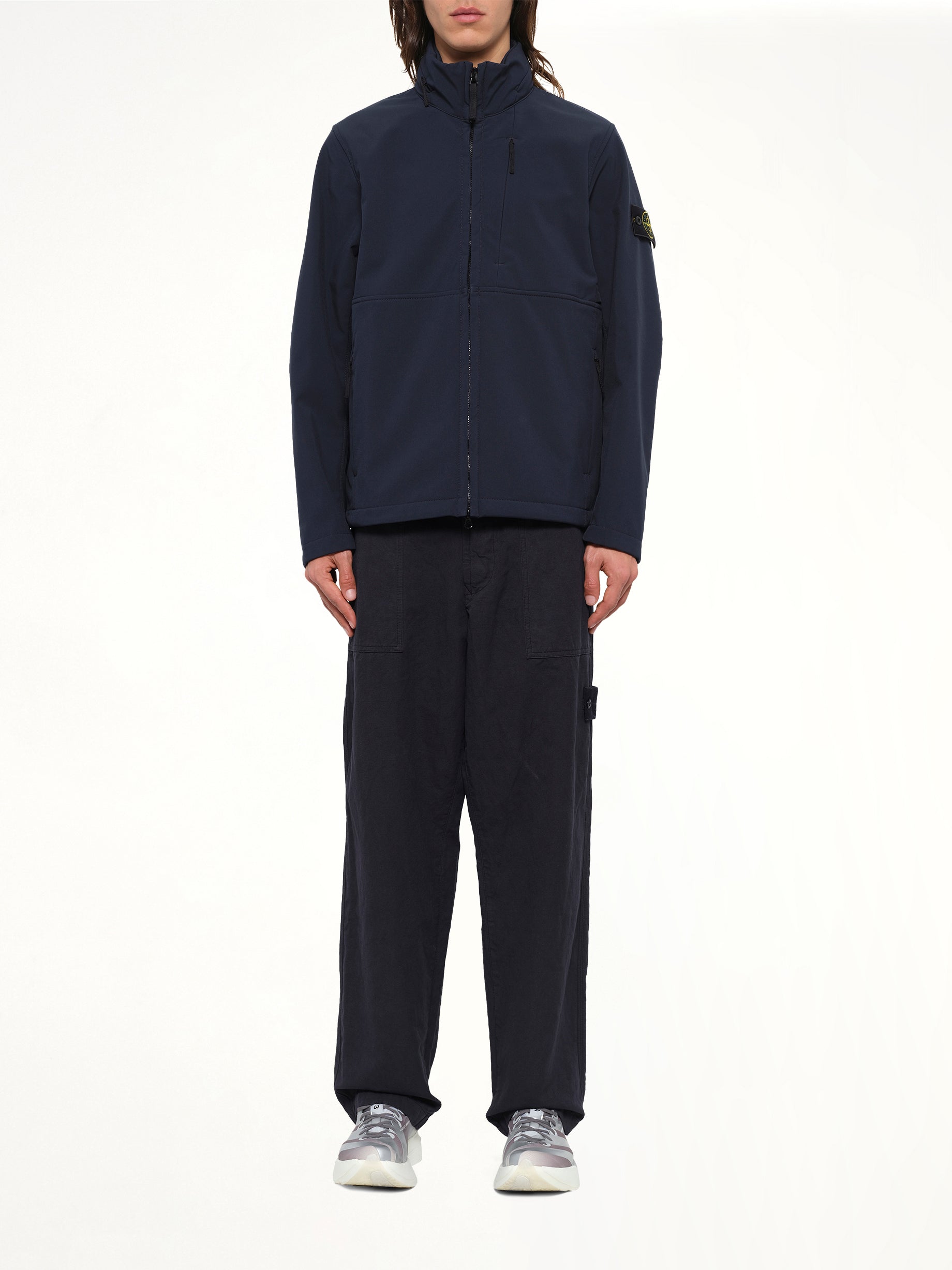 Q100005 Soft Shell Light Jacket in Navy Blue