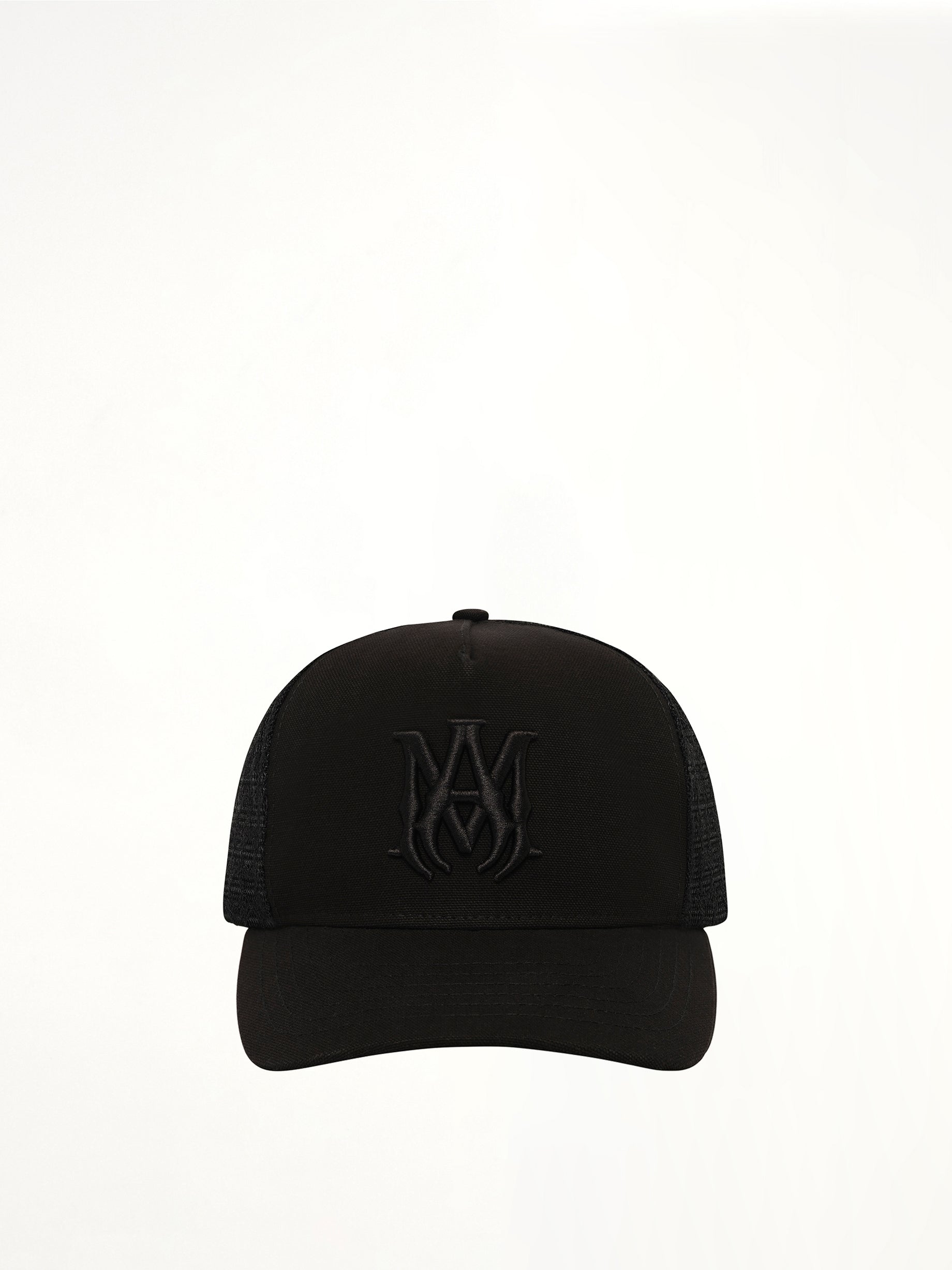 Canvas MA Trucker Hat in Black