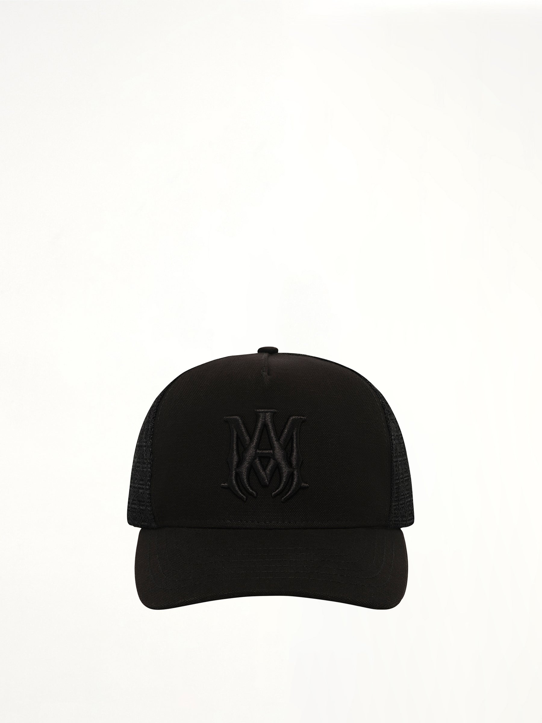 Canvas MA Trucker Hat in Black