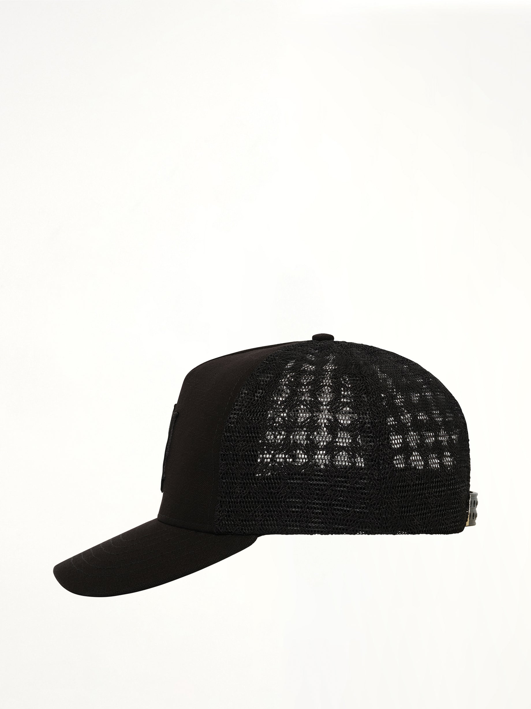 Canvas MA Trucker Hat in Black