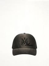 MA Script Baseball Cap in Black
