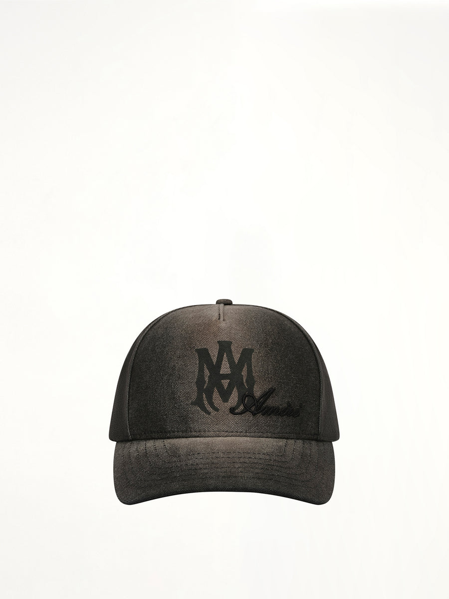 MA Script Baseball Cap in Black