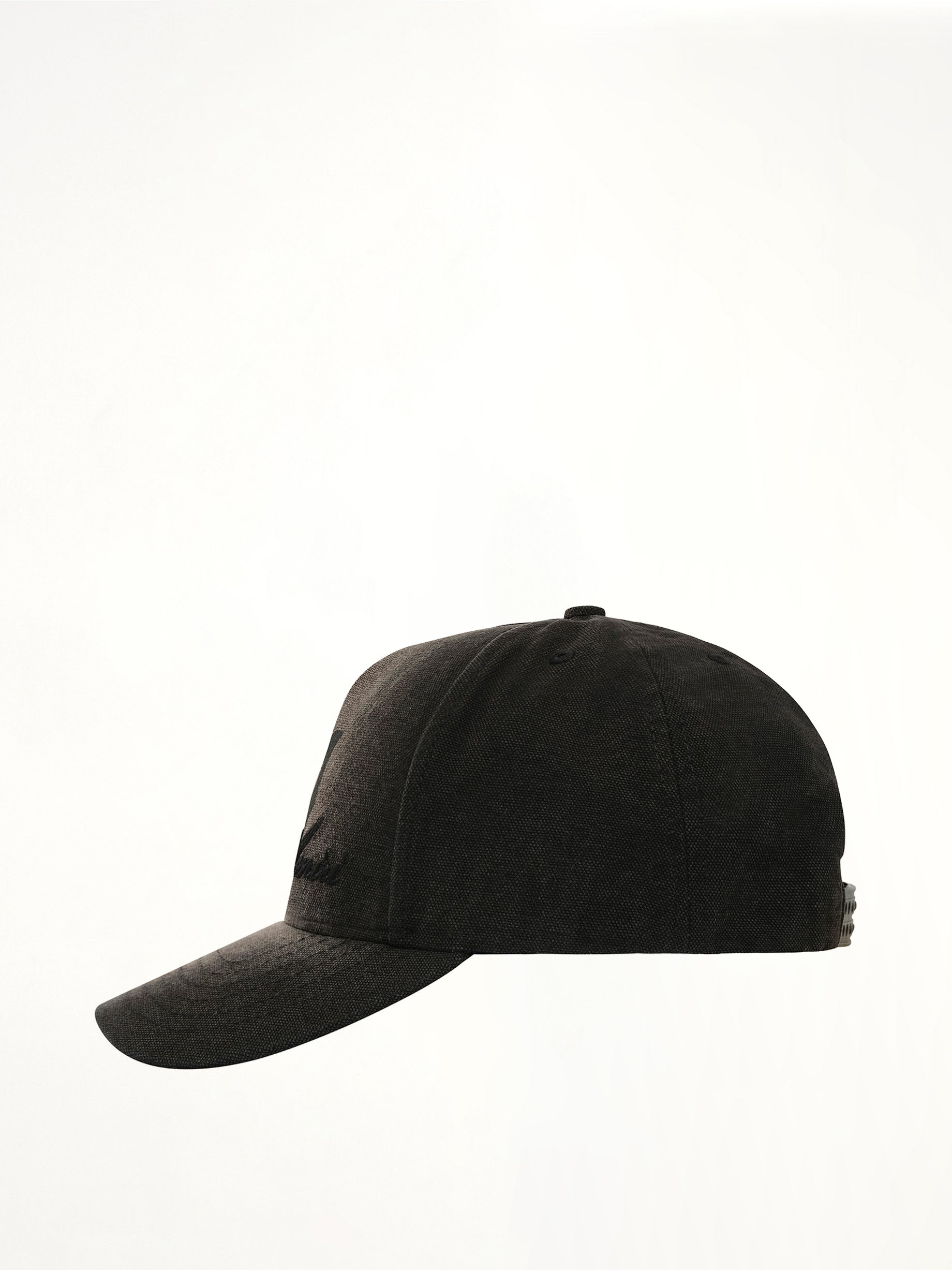MA Script Baseball Cap in Black