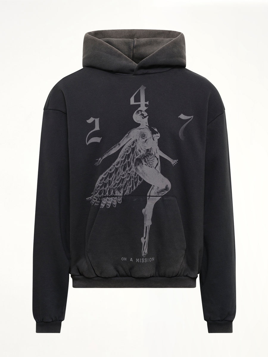 247 Angel Hood in Vintage Black