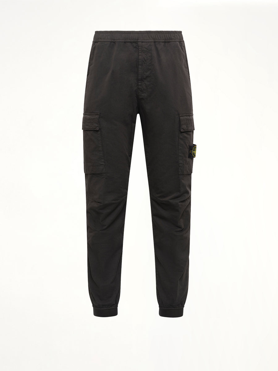 3100033 Cotton Satin Trouser in Lead Grey