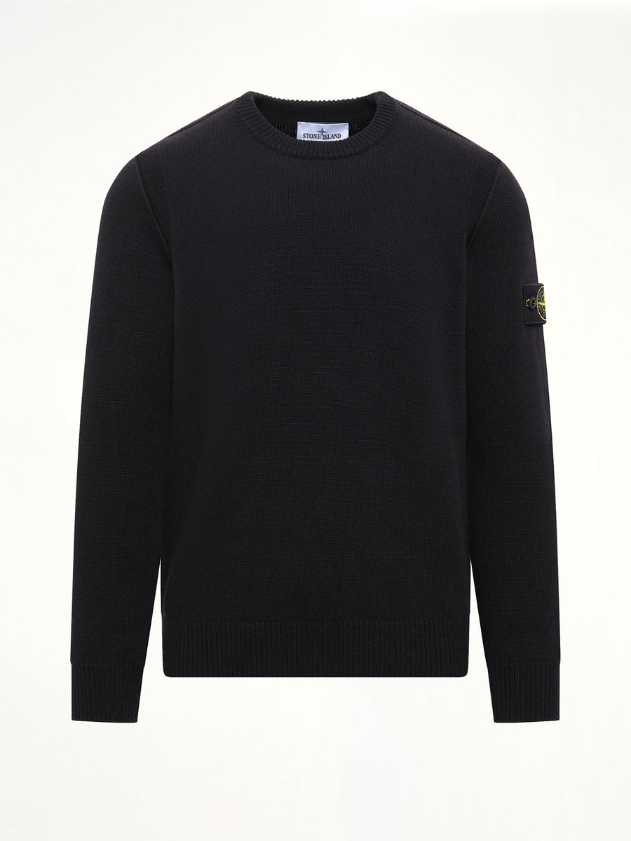 5100072 Lambswool Crewneck Sweater in Black