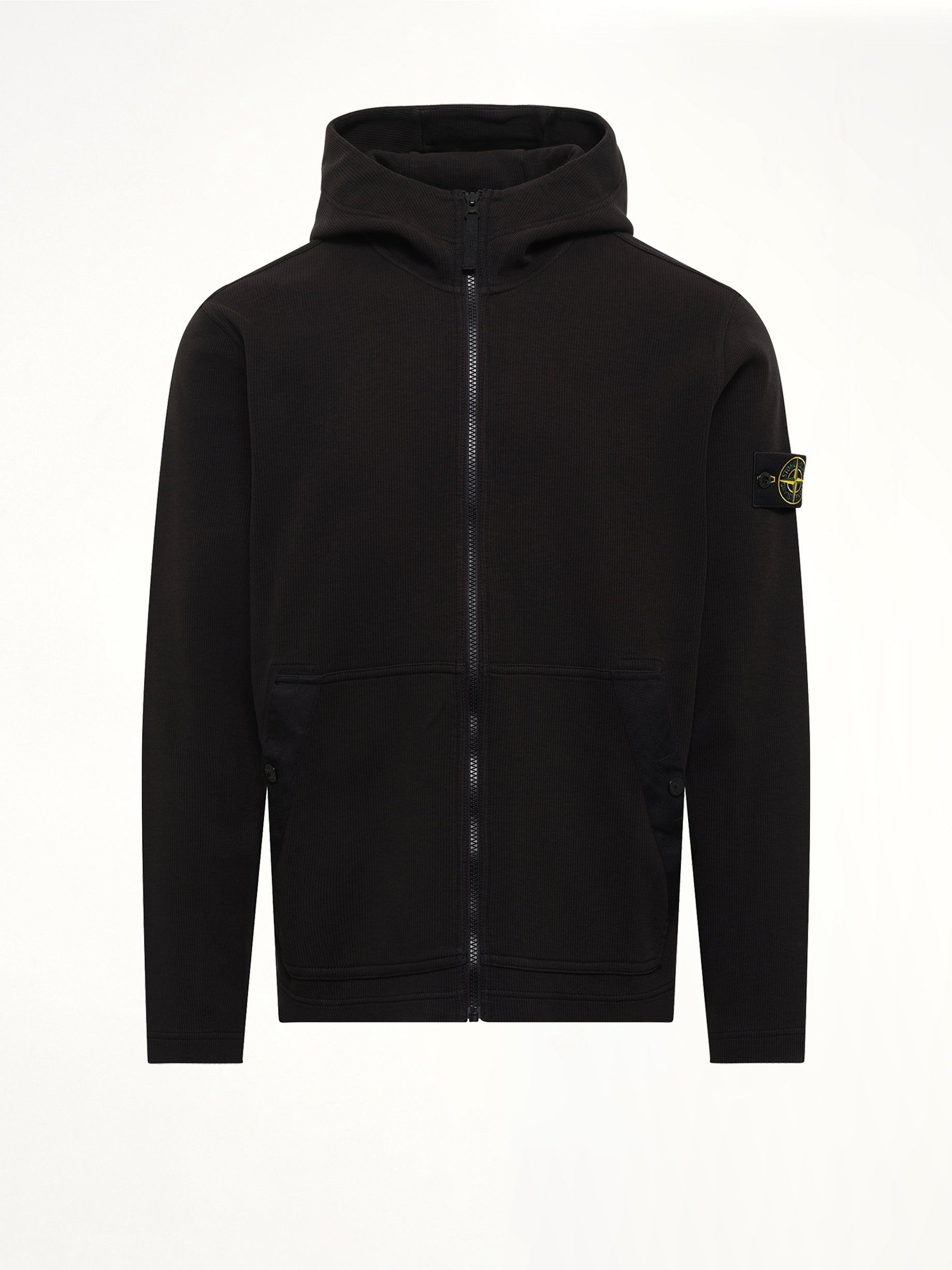 6100020 Organic Cotton Hoodie in Black