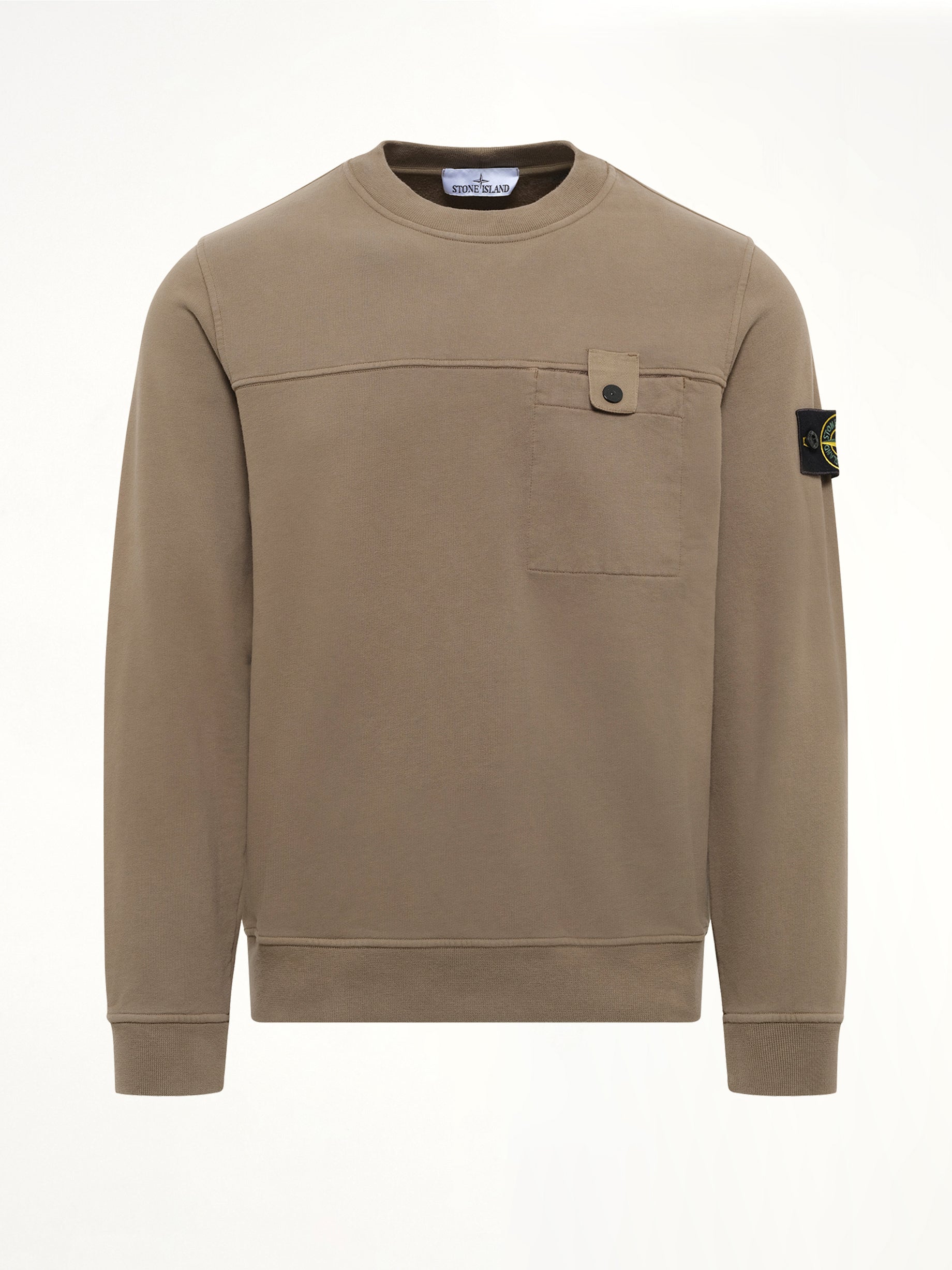 6100038 Brushed Cotton Sweatshirt in Military Green