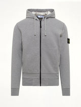 6100061 Organic Cotton Hoodie in Melange Grey