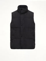 G100010 Crinkle Reps Padded Vest in Black