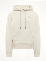 MA Check Patch Hoodie in Alabaster