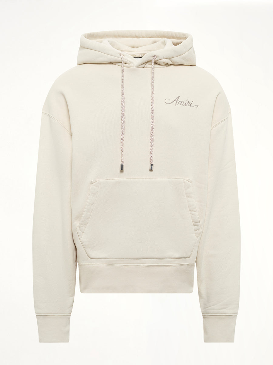 MA Check Patch Hoodie in Alabaster