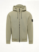 Q100004 Soft Shell Hooded Jacket in Laurel Green
