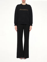 Embroidered Logo Sweatshirt in Black