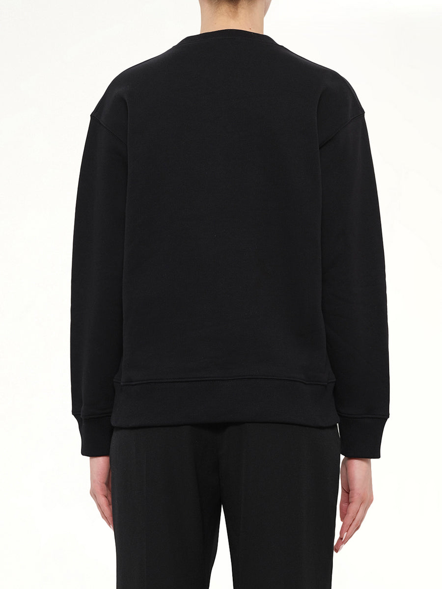 Embroidered Logo Sweatshirt in Black