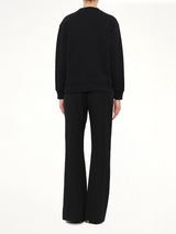 Embroidered Logo Sweatshirt in Black