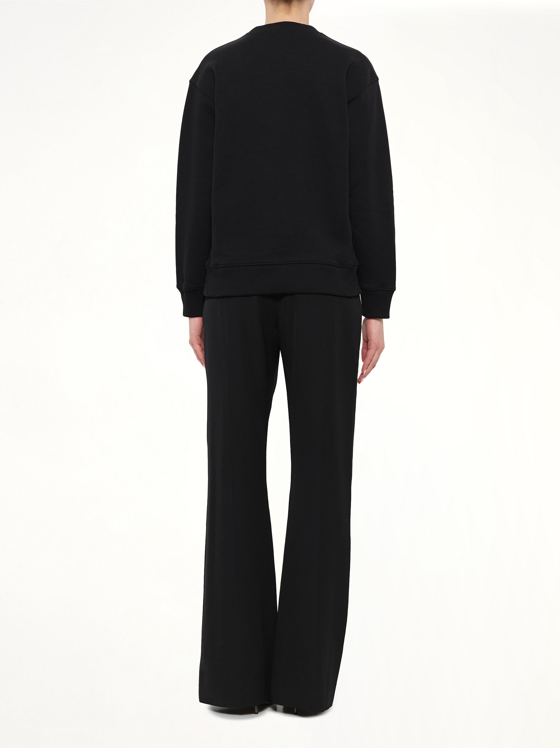 Embroidered Logo Sweatshirt in Black