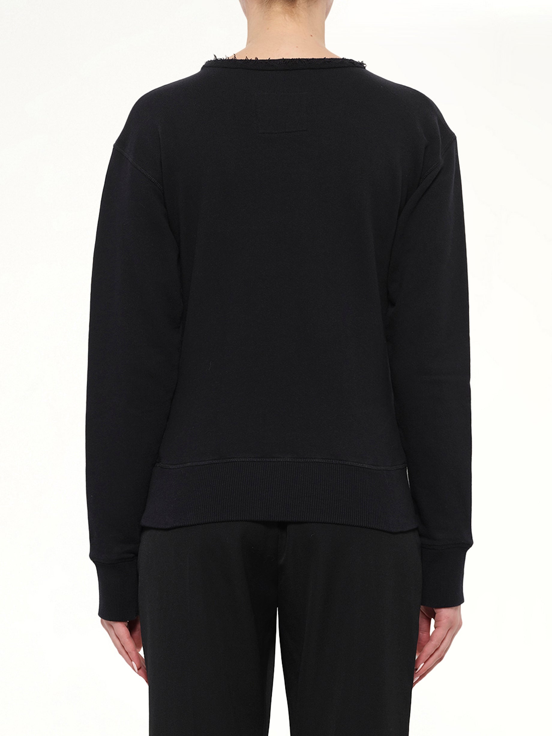 Logo Pocket Sweat in Black