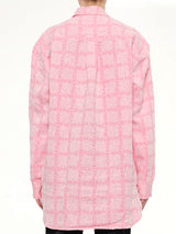 Logo Tunic Linen Shirt in Bubble