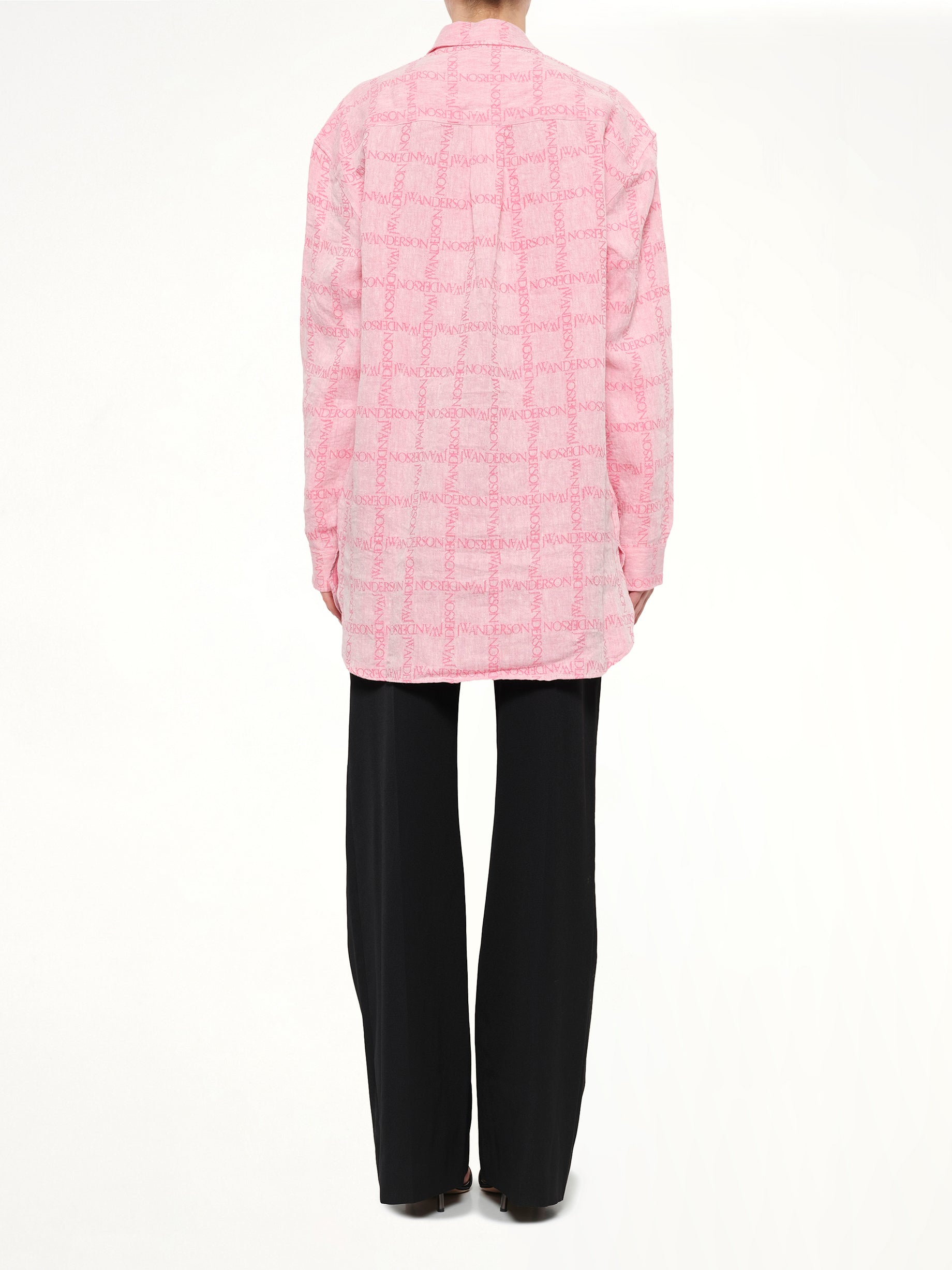 Logo Tunic Linen Shirt in Bubble