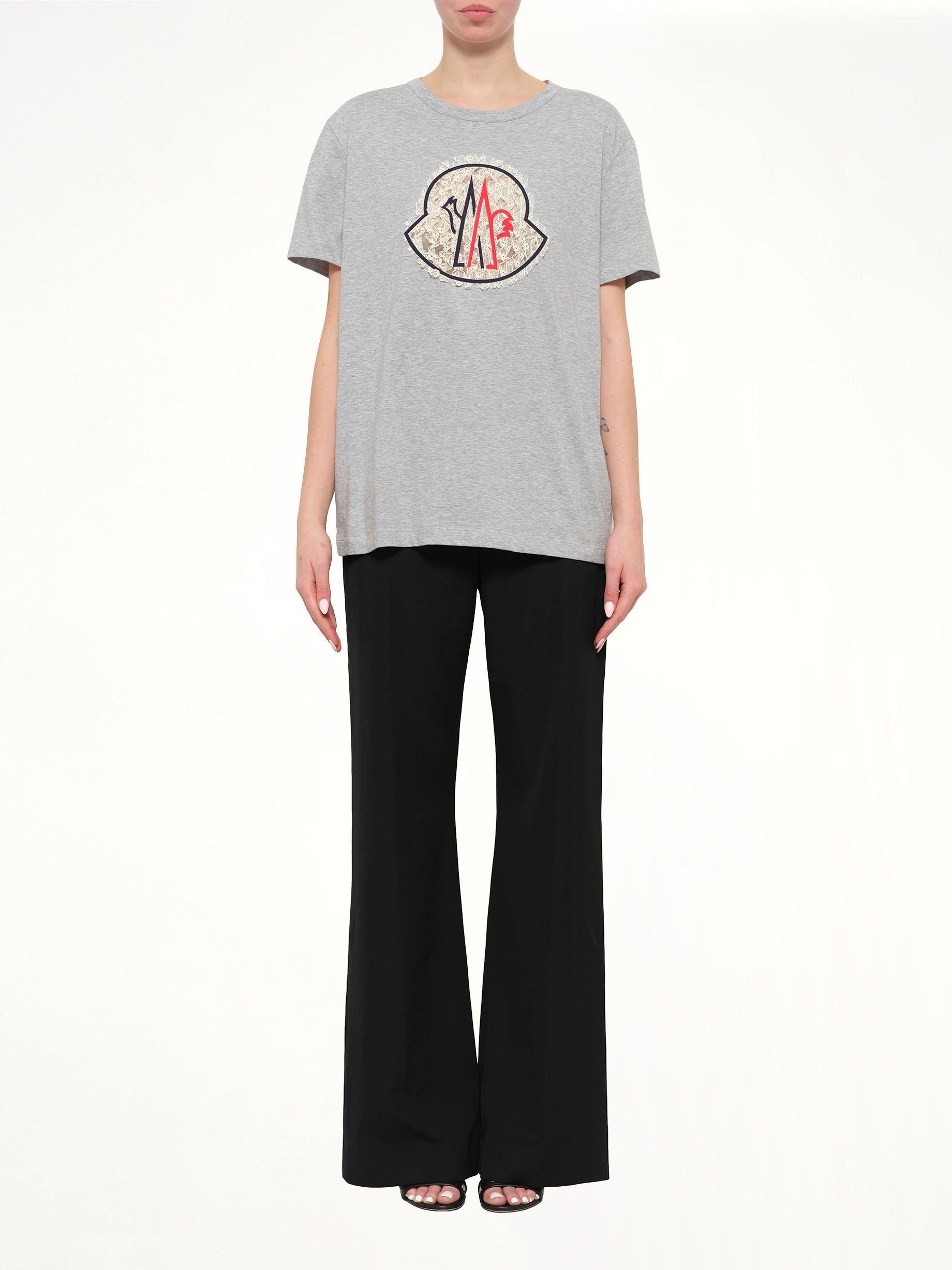 Moncler T-Shirt in Grey