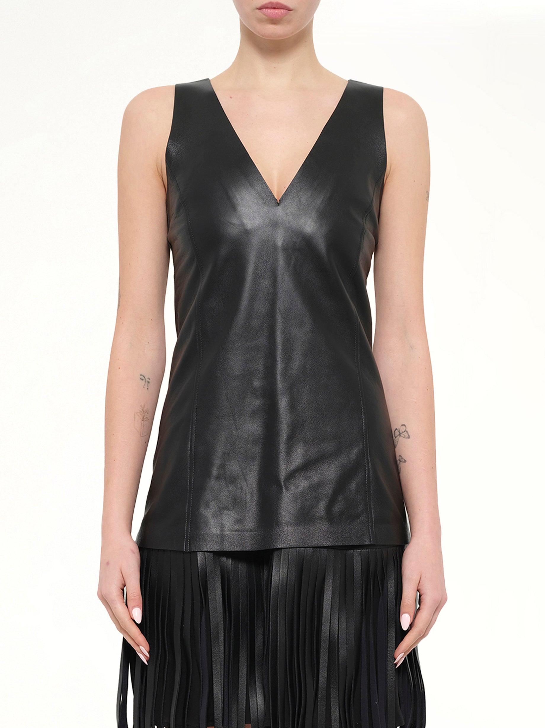 Neil Barrett Leather Jacket in Black